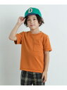 【SALE／30%OFF】ポンチポケットTシャツ(KIDS) URBAN RESEARCH DOORS アーバンリサーチドアーズ トップス その他のトップス オレンジ ベージュ ブルー【RBA_E】[Rakuten Fashion]