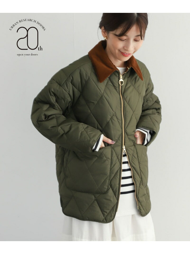 『別注』Barbour*DOORS 20th Quilted Short Jacket URBAN RESEARCH DOORS アーバンリサーチドアーズ ジャケット・アウター ダウンジャケット・ダウンベスト ベージュ ネイビー【送料無料】[Rakuten Fashion]