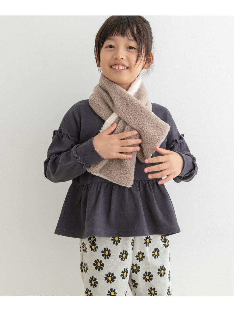 【SALE／50%OFF】ボアリバーシブルマフラー(KIDS) URBAN RESEARCH DOORS アーバンリサーチドアーズ 福袋・ギフト・その他 その他 ブラック グレー【RBA_E】[Rakuten Fashion]