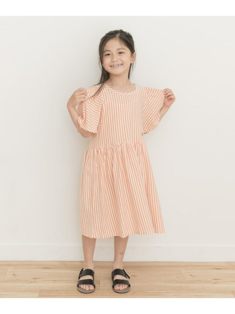 楽天URBAN RESEARCH DOORS／ドアーズBOBO CHOSES Vertical Stripes dress（KIDS） URBAN RESEARCH DOORS アーバンリサーチドアーズ ワンピース・ドレス ワンピース オレンジ【送料無料】[Rakuten Fashion]