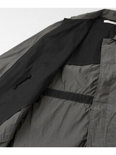 Garment Dyed Cotton Polyester Coat DR56-17A001: Dark Grey Garment Dyed Cotton Polyester Coat DR56-17A001: Dark Grey