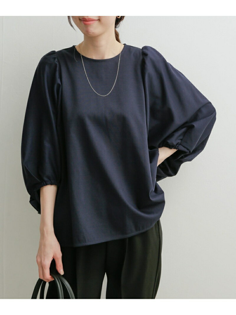 【SALE／50%OFF】ボリュームスリーブプルオーバー DOORS アーバンリサーチドアーズ トップス カットソー・Tシャツ ネイビー ブルー グリーン【RBA_E】[Rakuten Fashion]のサムネイル