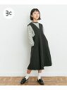 アーバンリサーチ ワンピース 【SALE／40%OFF】『WEB/一部店舗限定』『UR TECH SMOOTHLUXE』ジャンパースカート(KIDS) URBAN RESEARCH DOORS アーバンリサーチドアーズ ワンピース・ドレス ワンピース ブラック グレー【RBA_E】【送料無料】[Rakuten Fashion]