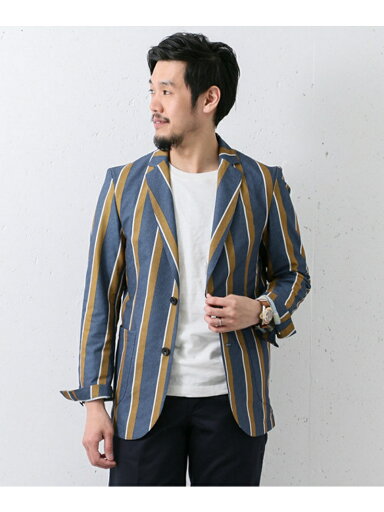 Cool 2-button Jacket DR61-17N006: Stripe Cool 2-button Jacket DR61-17N006: Stripe