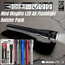 MAGLITE マグライト ミニ LED ホルスター付き フラッシュライト 懐中電灯 Mini Maglite LED 2AA SP2201H 小型 軽量 防水IPX4 単3電池式 127ルーメン 携帯ライト 防災 アウトドア 防犯 夜間作業 登山 車載 USA製 正規品 人気 輸入品
