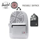 【HERSCHEL INDEPENDENT ハーシェル インディペンデント】リュック バックパック 鞄 デイパック ユニセックス PACKABLE DAYPACK パッカブルデイパック(コラボ 収納 スクールバッグ 黒 スケートボード)