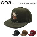 THE WILDERNESS CAP カラー:FOREST GREEN(緑) LIGHT BROWN(茶色) BLACK(黒) BURGANDY)エンジ) 4カラーあり フリーサイズ-ユニセックス-(コール スノーボード スケートボード アウトドア 釣り キャップ 帽子 トナカイ ニジマス カモ フクロウ 動物)