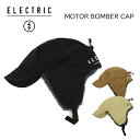 【ELECTRIC エレクトリック】MOTOR BOMBER CAP ユニセックス 耳付き イヤーフラップ フリーサイズ カラー 3カラーあり(スノーボード 帽子 キャップ ボンバーキャップ ワークキャップ 防寒)2022SNOWDOPE