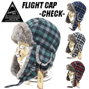 【BELLWOODMADE MFG CO/ベルウッドメイド】FLIGHT CAP CHECK■カラーGREEN/WHITE/RED/BLUE■サイズ:フリーサイズ■ユニセックス(スノーボード バートン キャップ 耳付きキャップ FLAP CAP ボンバーキャップ 防寒 SUPERS)