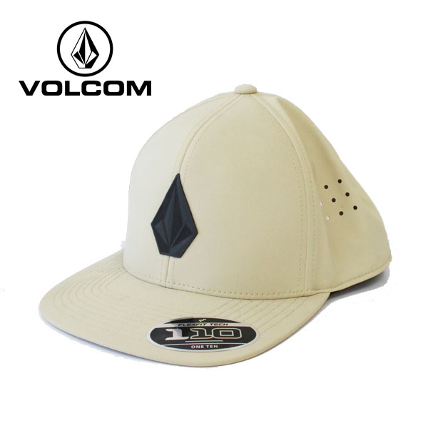 ボルコム キャップ メンズ 【VOLCOM ボルコム】 キャップ 帽子 STONE TECH SNAPBACK ストーンテックスナップバック フリーサイズ カラー ALD ベージュ(FLEXFIT CAP ハット 新作 抗菌 防臭)