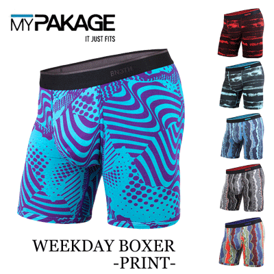 新色・XLサイズ入荷！【MYPAKAGE マイパッケージ】WEEKDAY BOXER -PRINT- -マイパッケージパンツ- カラー:6カラーあり(mypackage 下着 男性下着 アンダーウェア 世界の果てまでイッテQ パンツ NEW xl ll)HOT0915