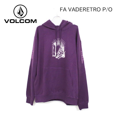 【VOLCOM ボルコム】メンズ スウェット パーカー プルオーバー FA VADERETRO PULLOVER カラー MUL 紫 (長袖 スノーボード スケートボード 新作)