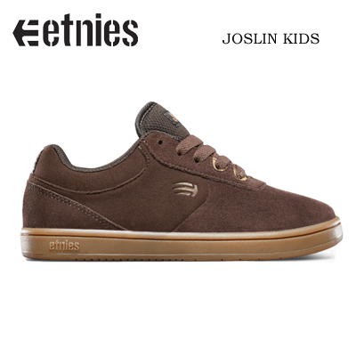 【etnies エトニーズ】キッズ 子供用 スケートシューズ KIDS JOSLIN BROWN/GUM (スケートボード 靴 skateboard スケボー スニーカー スケシュー 黒 )2021SK8
