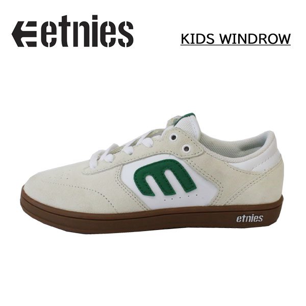 【etnies エトニーズ】キッズ 子供用 スケートシューズ KIDS WINDROW WHITE/GUM (スケートボード 靴 skateboard スケボー スニーカー スケシュー 人気) 1