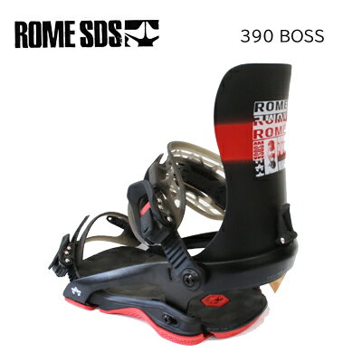 送料無料 【ROME SDS ローム】スノーボード ビンディング 390 BOSS カラー:BLACK RED バインディング union flux バートン対応 ジブ グラトリ 人気 