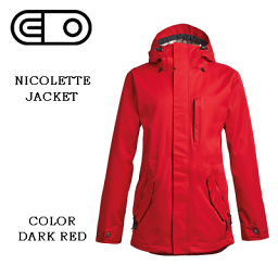 【AIRBLASTER エアーブラスター】レディース ジャケット NICOLETTE JACKET ニコレットジャケット カラー DARK RED 赤(エアブラスター 女性用 ニコレット スノーボード ウェア 人気 温かい)wearsale