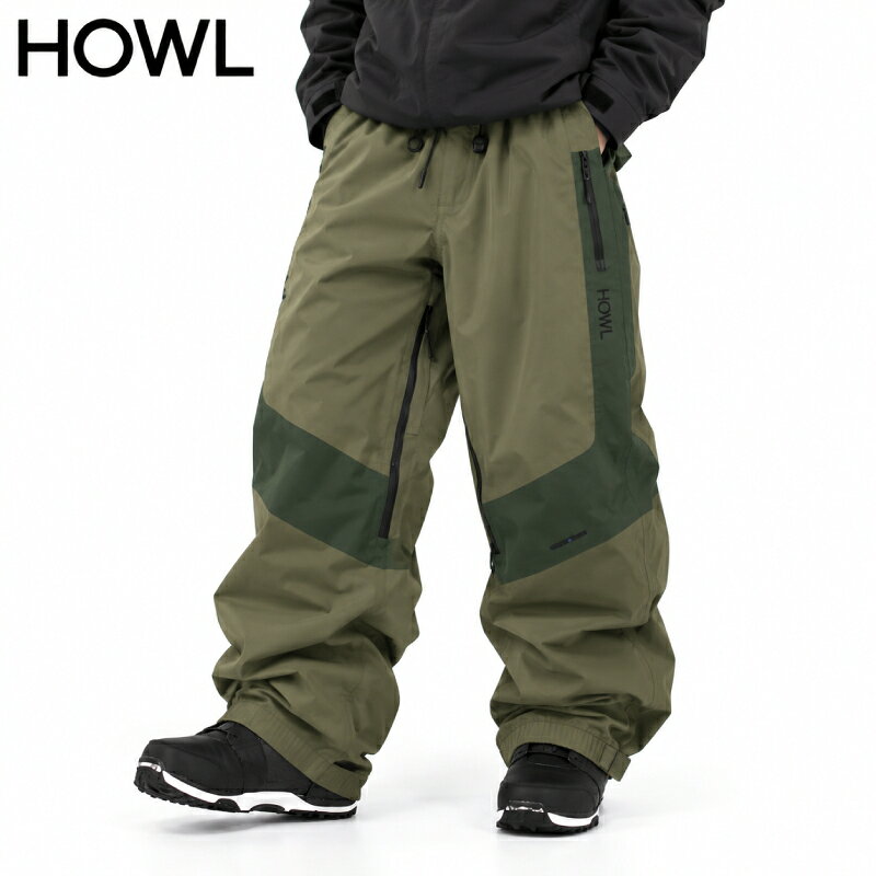 ■HOWL スノーボードパンツ SHELL SNOW PANT商品説明 メーカー希望価格 ■税込40700円 主な機能性 ■VAPOR TEK素材 ■ユニセックスサイズ ■裾グリッパーカフ ■ベルトループ ■ジッパーポケット ■テープシーム加工 ■ウエスト調整ドローコード ほか サイズ ■S〜XL(ユニセックス) 仕様 股下:S/80cm,M/82cm,L/84cm,XL/86cm ウェスト幅:S/45cm,M/47cm,L/49cm,XL/51cm ※平置きして計測 多少の誤差はご了承ください。 ご注意 画面上と実物では多少色具合が異なって見える場合もございます。ご了承ください。 ※商品初期不良品以外の交換・返品はお断りさせていただきます。サイズ・カラーは慎重にお選びください。【HOWL ハウル】SHELL SNOW PANT 防水性と透湿性に優れたVAPOR TEKという素材を使用した高機能。 内股にベンチレーション、サイドにポケットは共に止水ジップを使用。 近似色の切り替えしカラーで履いた時の借り換え氏の位置がよいデザインです。 裾はトレンドのリブ仕様、程よいダボつきが出るパンツで動きやすく軽い履き心地です。 HOWL(ハウル)商品一覧ページ