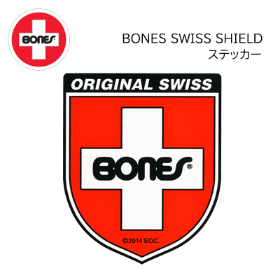 BONES BEARINGS ܡ󥺥٥󥰡ۥȥܡ ܡ ǥå ƥå BONES SWISS SHIELD(skateboard )