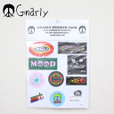 【GNARLY ナーリー】STICKER PACK -ステッカーパック-(ナーリー スノーボード ステッカー フェイスマスク フェイスマスクフード 防寒)