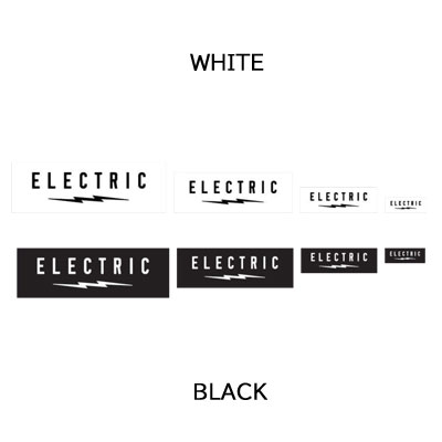dope snowboard shopの配送追跡メール便対応【electric エレクトリック】スノーボード ゴーグル ステッカー DERVOLT LOGO STICKER(スノボー 角型 白黒 ボルトロゴ)｜アングル2