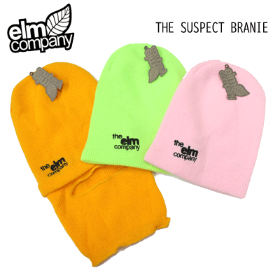 配送追跡可能メール便対応【elm company エルムカンパニー】THE SUSPECT BEANIE -スノーボード ニット帽 バラクラバ　- カラー:ピンク オレンジ ライム サイズ ユニセックスフリーサイズ(バートン ビーニー 防寒 バラクラバ)