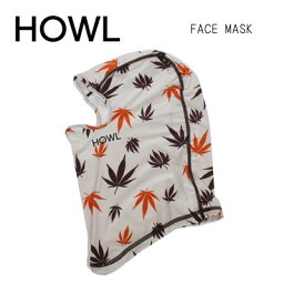 配送追跡メール便対応【HOWL ハウル】スノーボード 目出し帽 バラクラバ FACE MASK フェイスマスク ユニセックス フリーサイズ( スノボ 帽子 防寒 フードウォーマー baraclava 22-23 薄手 ストレッチ)