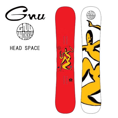 楽天dope snowboard shop22-23モデル【GNU グヌー】スノーボード 板 WORBLE HEAD SPACE COLLAB ワーブルヘッドスペース コラボ サイズ 152cm 155cm 形状 ツインチップ ハイブリッドC3キャンバー （メンズ 男性用 スノボー グラトリ ジブ JIB パーク ボード レイトモデル 限定）