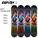 正規ディーラー【CAPITA キャピタ】キッズ ジュニア 子供用 スノーボード SCOTT STEVENS MINI サイズ:120cm 125cm 130cm 135cm 形状:ゼロキャンバー(キャピタ burton doa スコットスティーブンス ミニ フリースタイル ツインチップ 人気)914kids