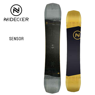 22-23モデル NIDECKER ナイデッカー SENSOR-商品説明 メーカー希望小売価格 77000円(税込) サイズ ※()内はウェストサイズ 147cm(24.4cm) 150cm(24.7cm) 153cm(25.2cm) 156cm(25.4cm) 特徴 ■形状/ツインチップ ハイブリッドキャンバー (ハイブリッド) ご注意 画面上と実物では多少色具合が異なって見える場合もございます。ご了承ください。 ※商品初期不良品以外の交換・返品はお断りさせていただきます。サイズ・カラーは慎重にお選びください。22-23モデル NIDECKER ナイデッカー SENSOR ☆抜群の操作性と自由度の高いNIDECKER SENSOR。 その理由はセンター部が低めのキャンバーでノーズ・テールのキック部分には薄くロッカー形状が配置されたハイブリッドなボードであることに加えて、ソール側はSIDE KICKというソールを斜めに削った形状になっています。そのSIDE KICK構造によりボードの角付けがしやすくターンのきっかけとより深いカーヴィングにボードを立てることが可能になります。 パークスタイルにおいてもその構造は活かされ、キッカーの抜け、グラトリの抜けがすごく良い操作性抜群のアイテムに仕上りました。