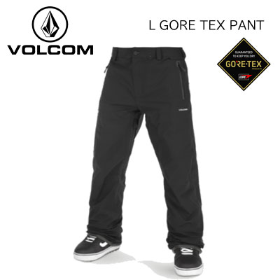 【VOLCOM ボルコム】メンズ ユニセックス スノーボード ウェア L GORE-TEX PANT エルゴア パンツ カラー BLK 黒(22/23 スノボー ウェアー ゴアテックス BLACK 高機能 シンプル ルーズ 人気 ak)