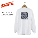 【DOPE INDUSTRY ドープ】ACID LADY LS ユニセックス スノーボード インナー アパレル ロンT カラー WHITE 白サイズ S M L XL 2XL(ローカルチーム dope カナダ)2010SNOWDOPE PICK1026