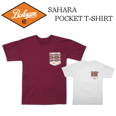 楽天dope snowboard shopメール便配送【BOHNAM ボーナム】SAHARA POCKET T-shirt 品番500263（ボーナム フィッシング アウトドア Tシャツ）