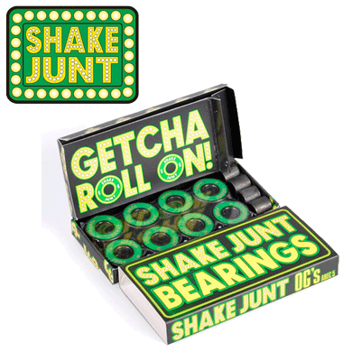 【SHAKE JUNT シェイクジャント】SHAKE JUNT BEARING OG'S ABEC5 OIL -スケートボードオイルベアリング-(スケートボード スケボー ベアリング シェイクジャント ニンジャ bones)