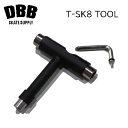 配送追跡メール便対応【DBB SKATE SUPPLY】T SKATE TOOL T型 スケートボードツール 工具 黒(スケートボード スケボー)912sk8