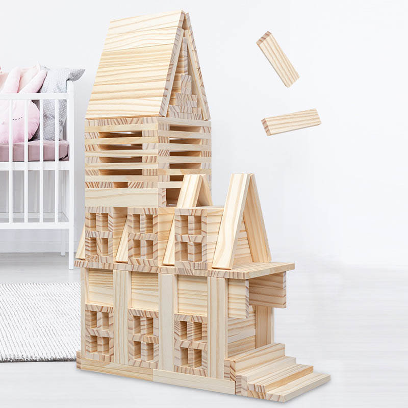積み木 モンテッソーリ おもちゃ 300pcs 3歳以上の子供向け 木製厚板セット 積み木ブロック 脳ビルダーと組み立て おもちゃ 組み立て 建物 建築 色認識 子供 知育玩具 誕生日 クリスマス プレゼント 入園祝い 女の子 男の子おもちゃのサムネイル