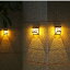 ソーラーライト ガーデンライト 屋外 LED ライト 4個セット 自動点灯 ソーラーイルミネーションライト 屋外照明 ソーラー ブラケットライト 壁掛け 屋外 ソーラー 庭のソーラーランプ　IP65防水 庭 芝生 玄関 階段 門灯 通路