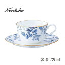 Noritake カップ&ソーサー おしゃれな ティーカップ ボーンチャイナ 碗皿 セットブルーソレンティーノ シリーズ マグカップ プレゼント 人気カップ ギ...