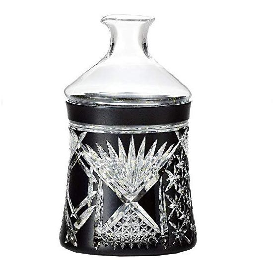 八千代切子 徳利 ブラック 270ml 飛亀甲柄 日本製 made in japan東洋佐々木ガラス LSB62610SBK-C639