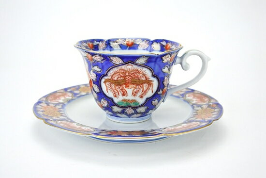 有田焼 献上手古伊万里鳳凰 カップ&ソーサー碗 珈琲 紅茶 ティータイム カフェ 日本製 プレゼント 記念品