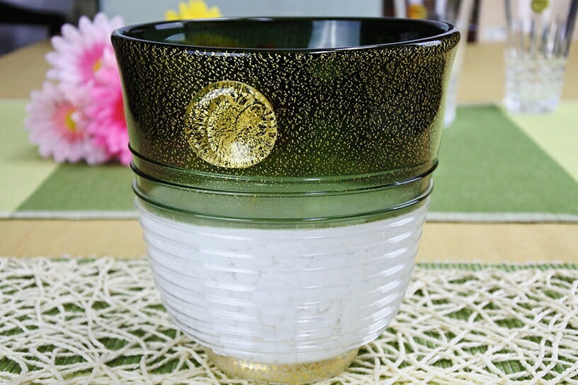 月夜野工房 ワインクーラー シャンパンクーラー 氷入れ ボトルクーラー 冷酒クーラー アイスペール 金粉 ゴールド おしゃれ プレゼント 記念品 日本製 3