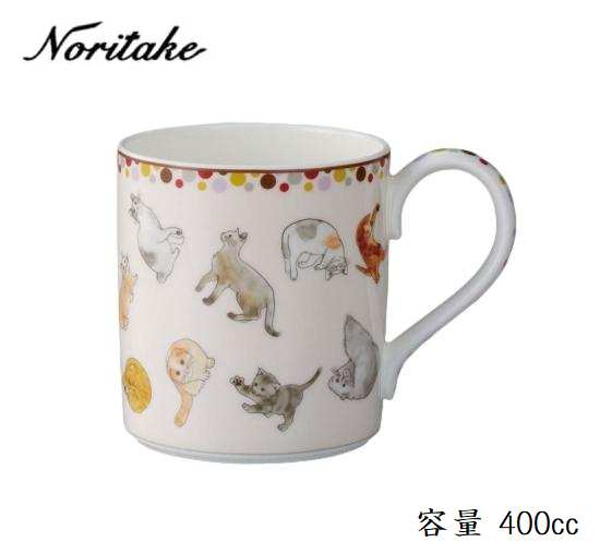 Noritake ノリタケ コレクターズマグ ネコ ピンク コーヒー 紅茶 ミルク スリランカ製 プレゼント 記念品 御祝