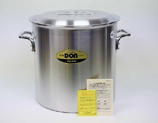 新品 アウトレット アルミ寸胴 業務用鍋 プロ用 家庭用 アルミ合金 アカオ アルミニウム製 DONシリーズ アルミ スープ鍋 防災鍋 キャンプ 出汁鍋 寸胴鍋 36cm 日本製