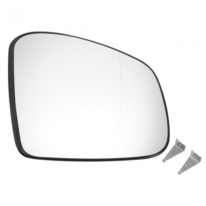 X AUTOHAUX Renaultに対応 ツインゴ 2014-2020 スマートに対応 フォーフォー フォーツー 2014-2020用の右側助手席ミラーガラス交換品バックプレート付き非球面ヒーター付きホワイトガラス