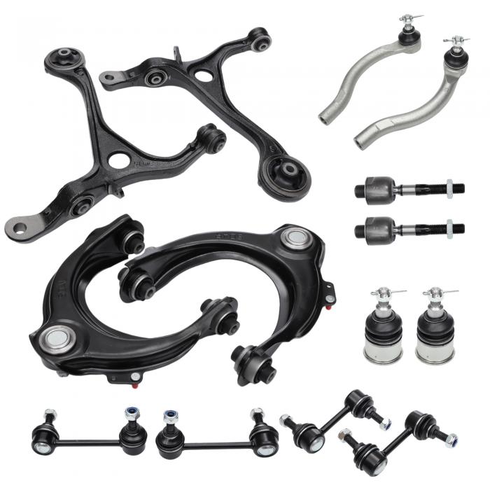 X AUTOHAUX Hondaに対応アコード用の14個のフロントサスペンションキット コントロールアーム インナー..