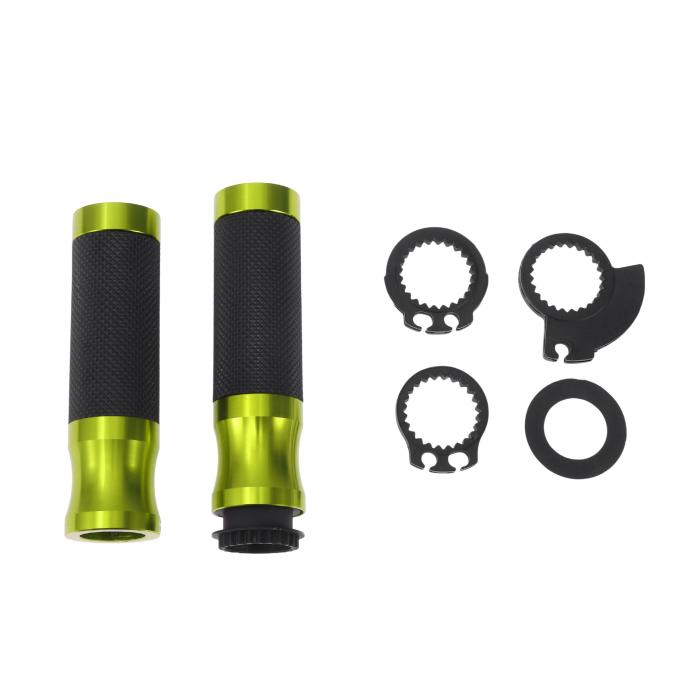 BULLSPANN 22mm 24mm オートバイハンドグリップカバーキット アルミニウム合金ラバーハンドルバーエン..