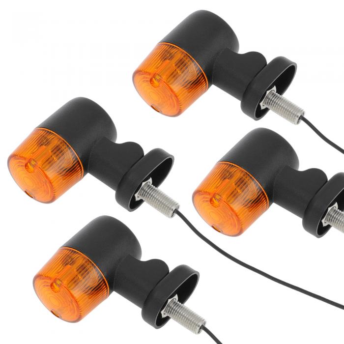 BULLSPANN バイク ウィンカー LED バイク用ウィンカー 高輝度 汎用 防水 ミニバイク 小型 方向指示器 前後左右通用 12V M10 4個セット