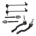 X AUTOHAUX 6pcs フロントサスペンションキット インナーアウタータイロッドエンド フロントスウェイバーリンク リンカーンに対応MKX 2016-2018 用 Fordに対応エッジ 2015-2018 用