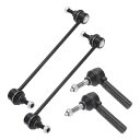 X AUTOHAUX 4個のフロントサスペンションキットアウタータイロッドエンドフロントスウェイバーリンク クライスラーシーブリング2007-2008用