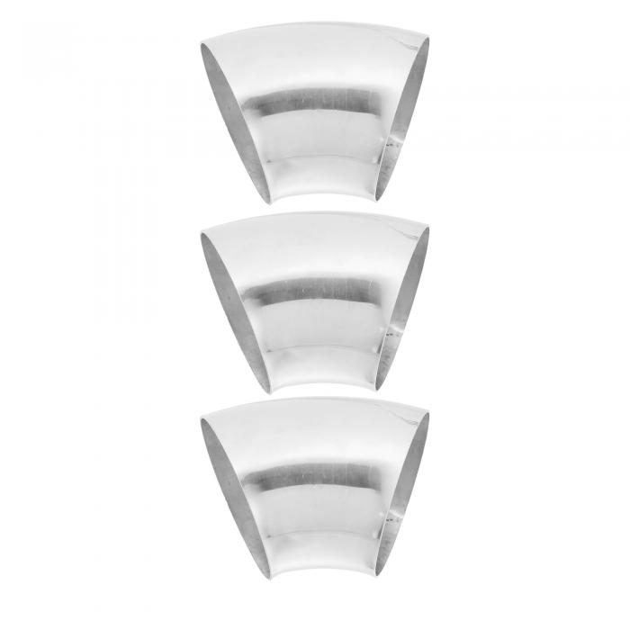 uxcell エキゾーストエルボパイプ 45度マンドレルベンドエルボ SS304ステンレス鋼 ベンドチューブ 排気..