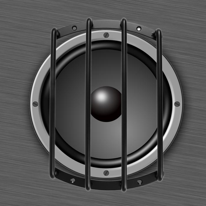 uxcell スピーカーカバー 25.8x17x3.5cm サブウーファープロテクター メタル ブラ...